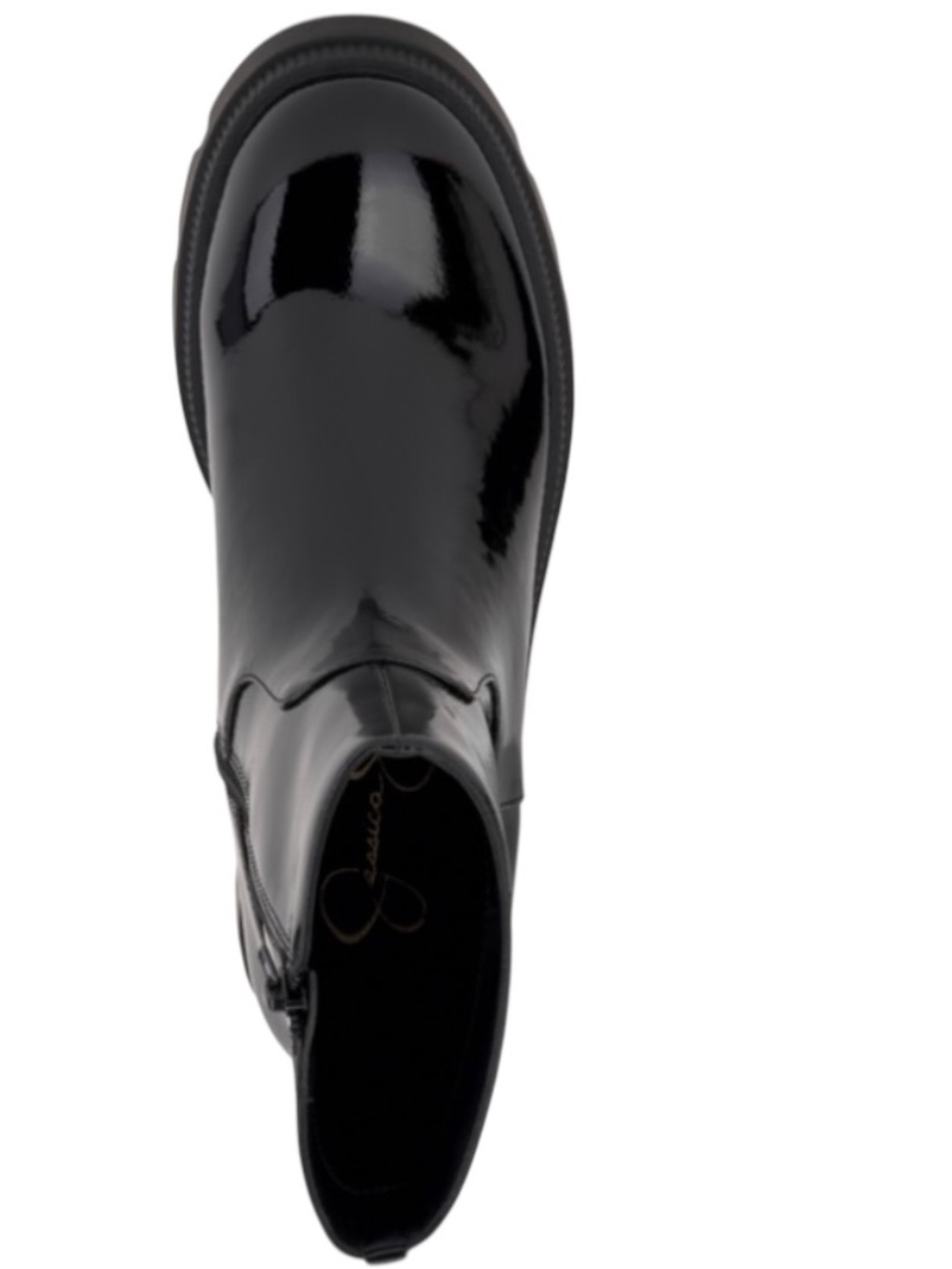 Jessica Simpson Women's Ulalie Lug Sole Booties - Black Patent US 6, US 8 - NWB - Picture 2 of 5